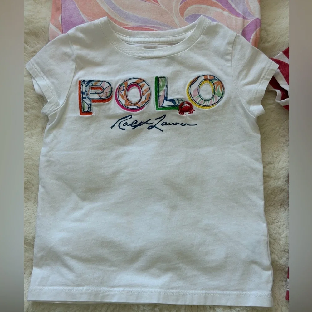 Ralph Lauren🧸 2,Carter’s 2 ,Cat & Jack 2 -Lot of 6 Toddlar T-Shirt at-Home Wear